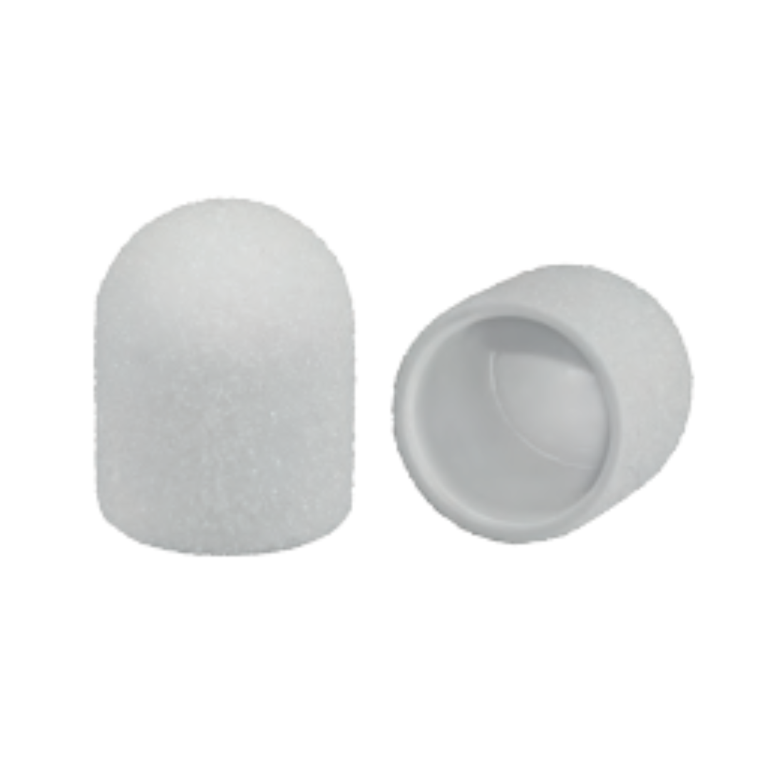 Kit Ponteiras brancas de lixa de desbaste descartáveis para ponteira borracha 13mm Callux.Pro®