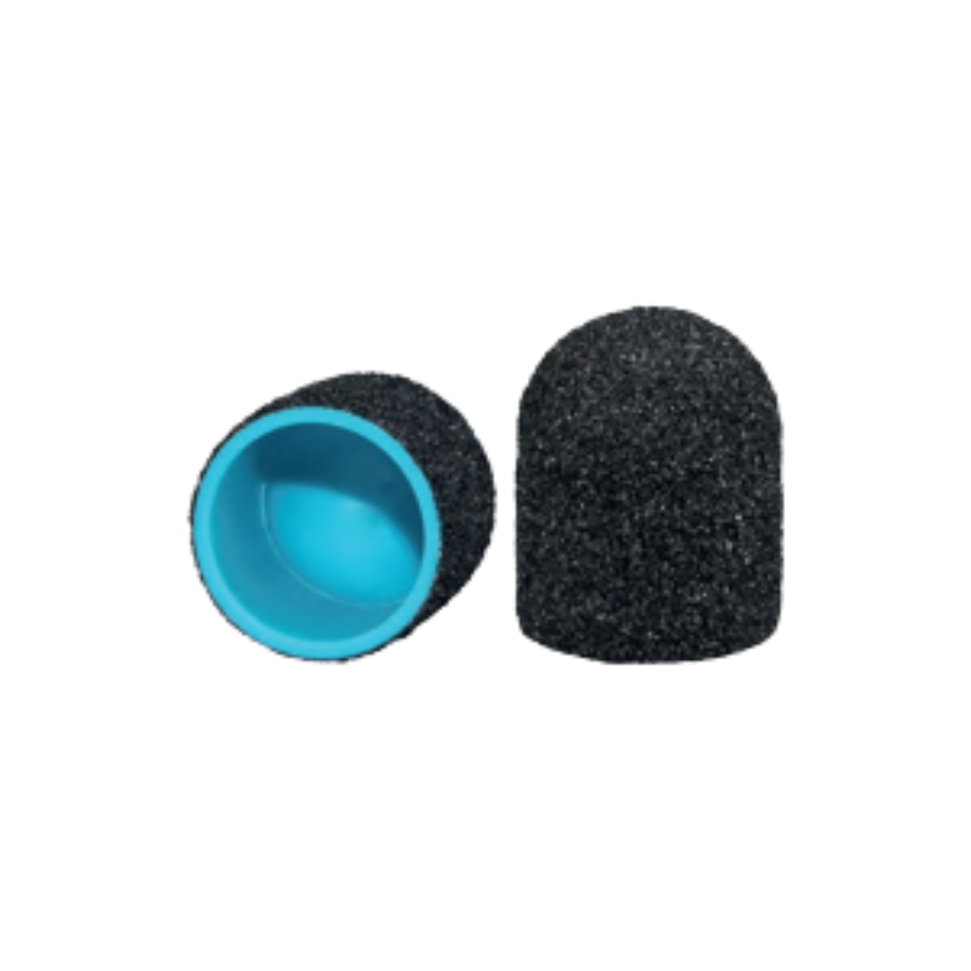 Kit Ponteiras pretas de lixa de desbaste descartáveis para ponteira borracha 10mm Callux.Pro®