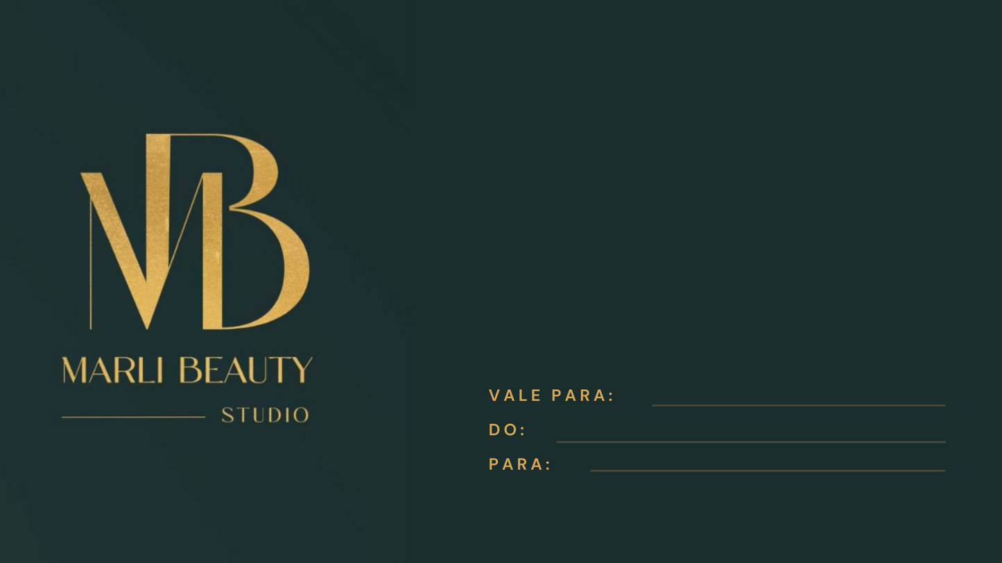 Cartão de Oferta MarliBeauty Pro